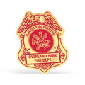 Firefighter Shield Paper Lapel Sticker On Roll